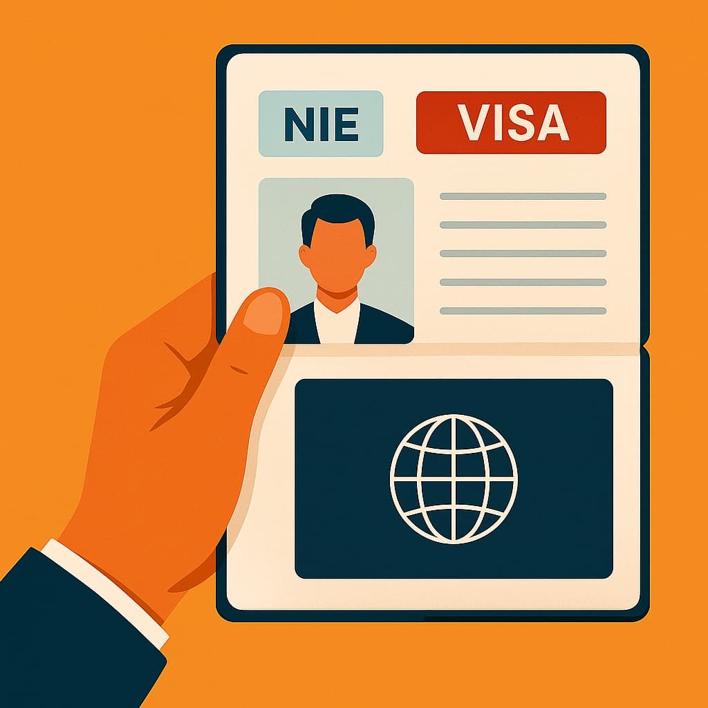 Documentación de NIE y Visa con seguro médico obligatorio